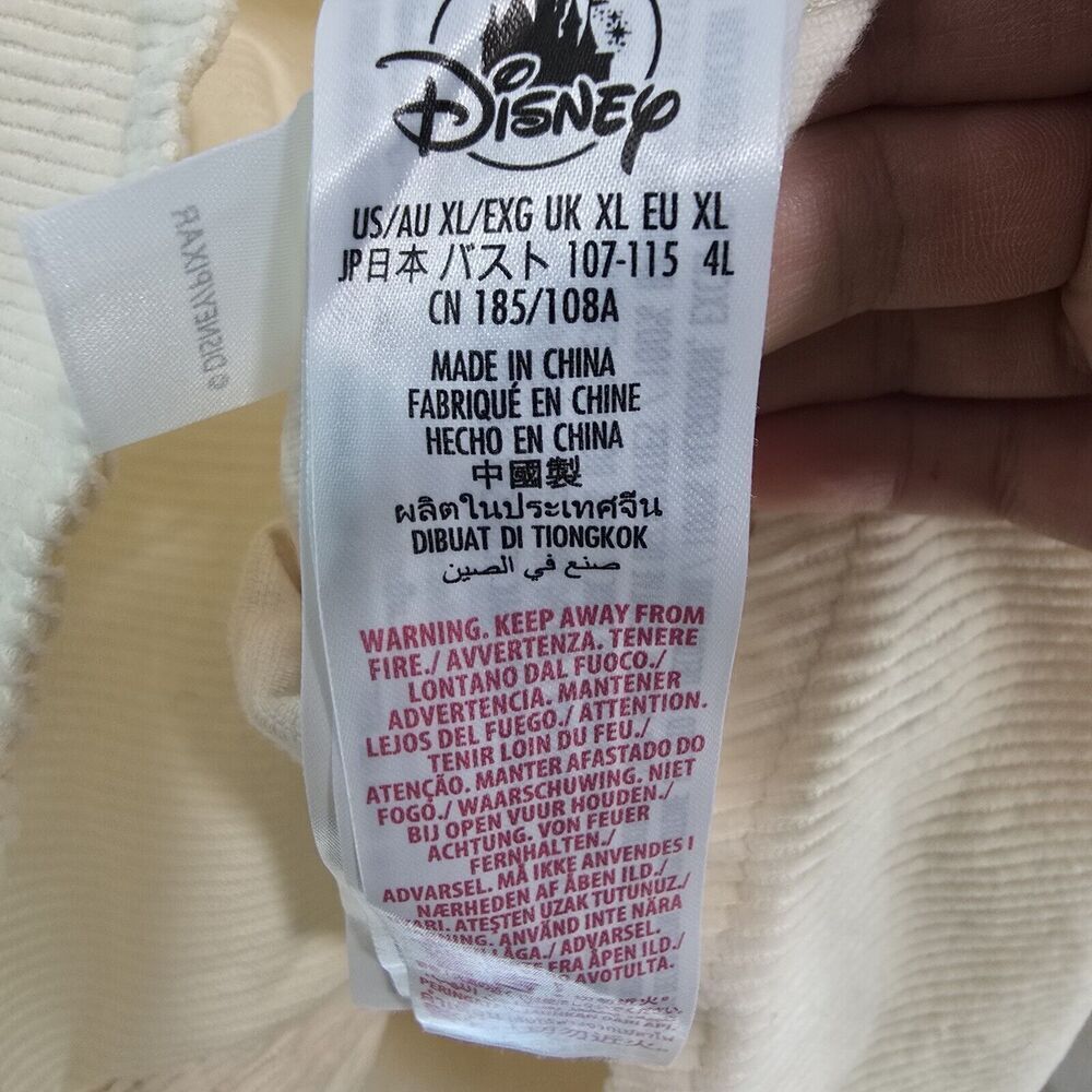 Disney Shirt Jacket Womens XL Corduoy Button Up Embroidered Coco Pixar Skull - Picture 10 of 13